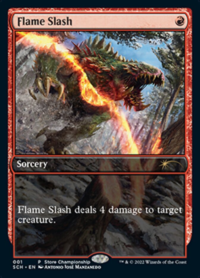 Flame Slash (Extended Art) [Store Championships 2022] | Fandemonia Ltd