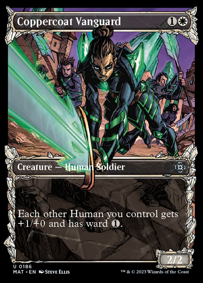 Coppercoat Vanguard (Showcase Halo Foil) [March of the Machine: The Aftermath] | Fandemonia Ltd