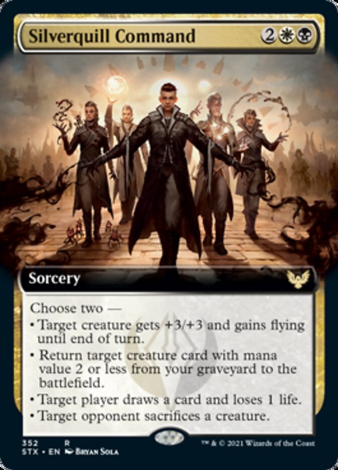 Silverquill Command (Extended) [Strixhaven: School of Mages] | Fandemonia Ltd