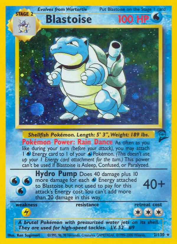 Blastoise (2/130) [Base Set 2] | Fandemonia Ltd