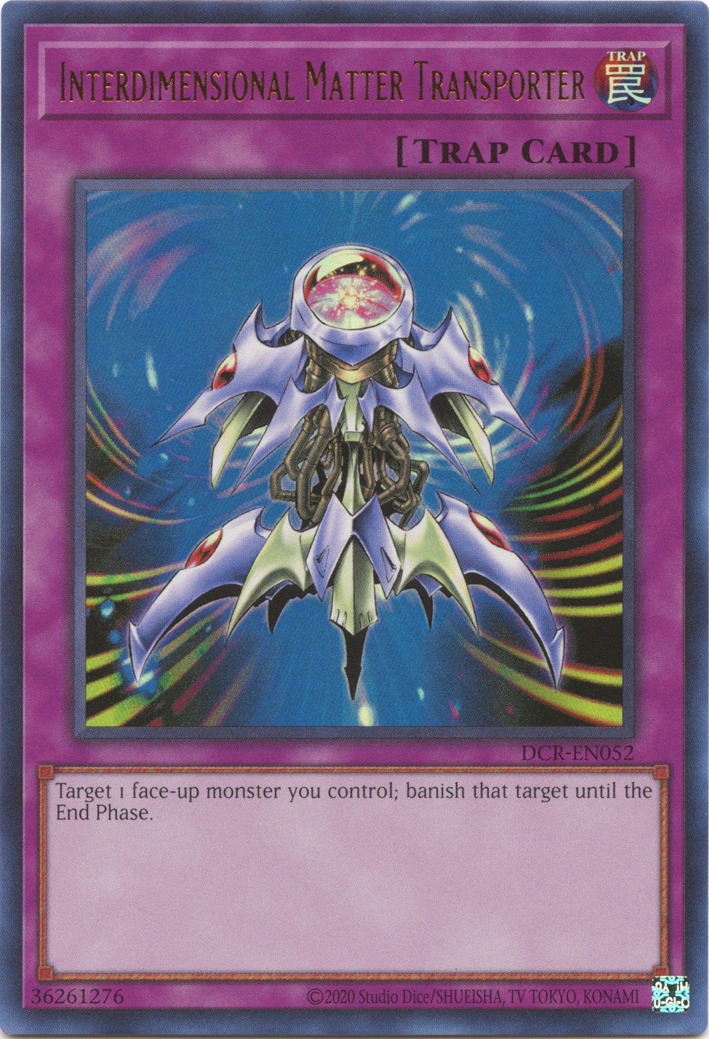 Interdimensional Matter Transporter (25th Anniversary) [DCR-EN052] Ultra Rare | Fandemonia Ltd