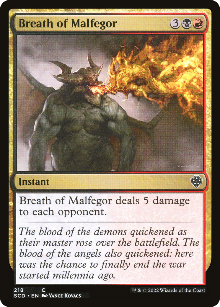 Breath of Malfegor [Starter Commander Decks] | Fandemonia Ltd