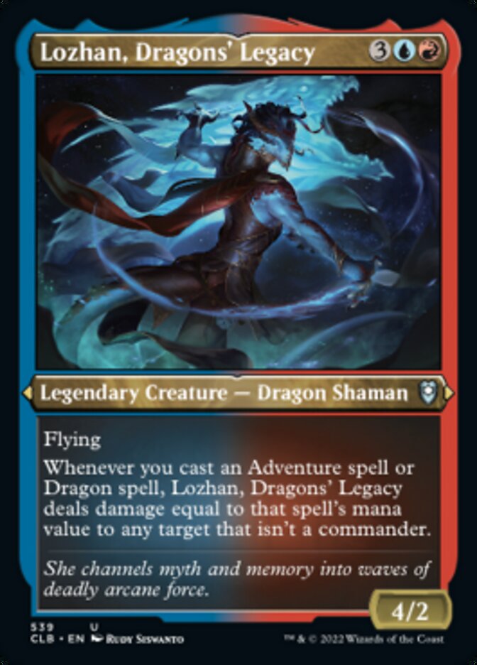 Lozhan, Dragons' Legacy (Foil Etched) [Commander Legends: Battle for Baldur's Gate] | Fandemonia Ltd