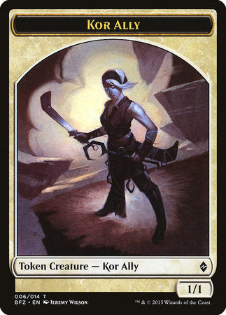 Kor Ally Token [Battle for Zendikar Tokens] | Fandemonia Ltd