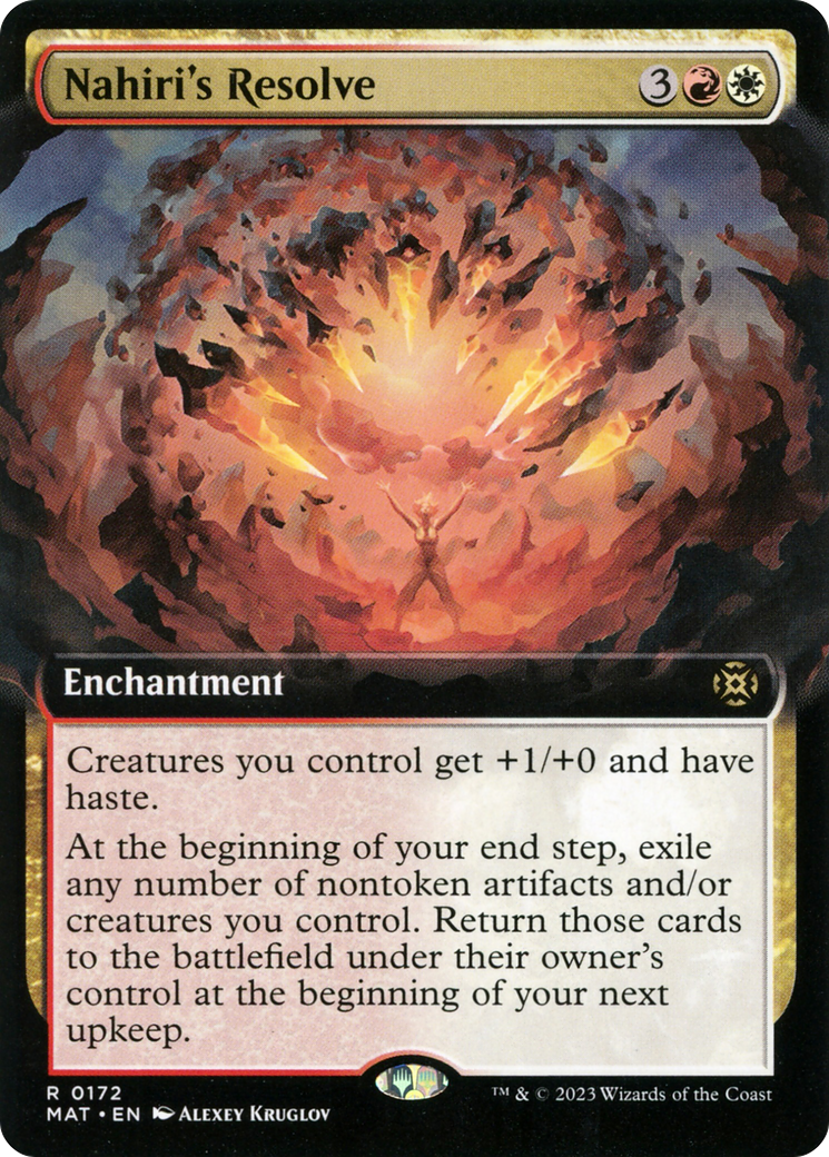 Nahiri's Resolve (Extended Art) [March of the Machine: The Aftermath] | Fandemonia Ltd
