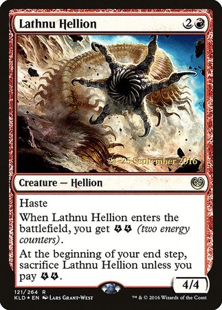 Lathnu Hellion [Kaladesh Promos] | Fandemonia Ltd
