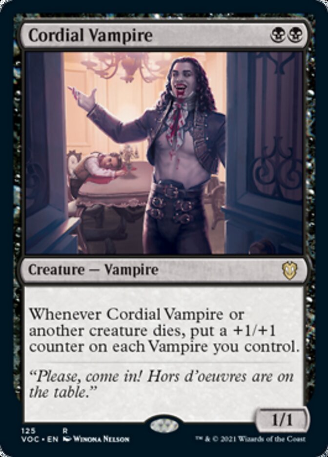 Cordial Vampire [Innistrad: Crimson Vow Commander] | Fandemonia Ltd