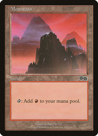 Mountain (344) [Urza's Saga] | Fandemonia Ltd