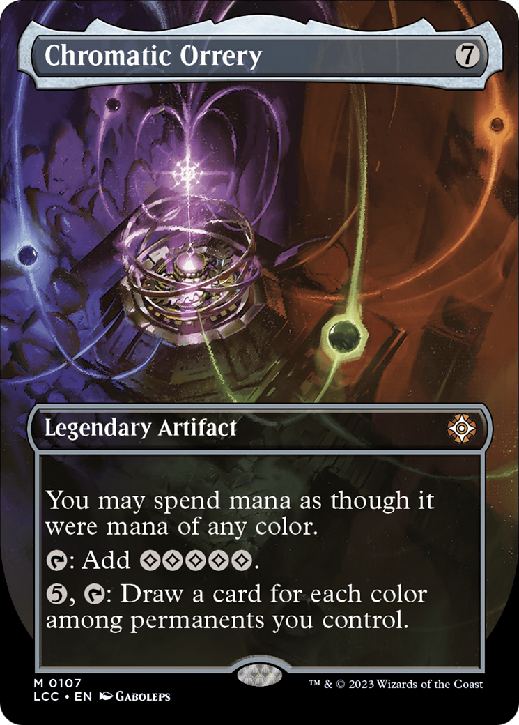 Chromatic Orrery (Borderless) [The Lost Caverns of Ixalan Commander] | Fandemonia Ltd