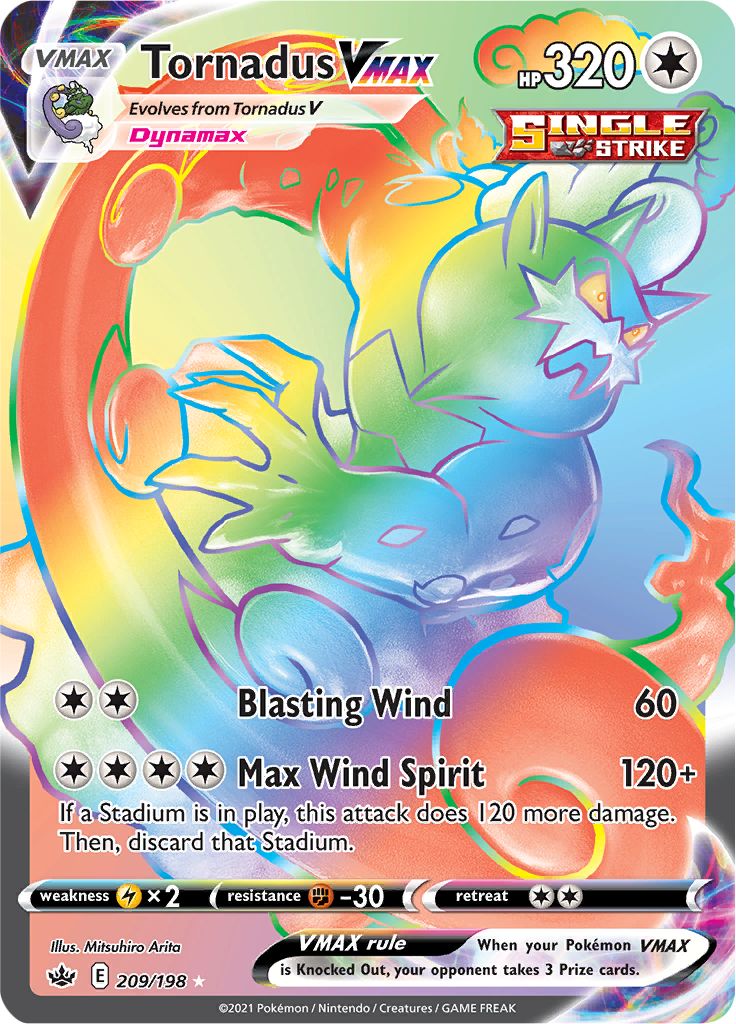 Tornadus VMAX (209/198) [Sword & Shield: Chilling Reign] | Fandemonia Ltd