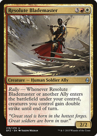 Resolute Blademaster [Battle for Zendikar] | Fandemonia Ltd