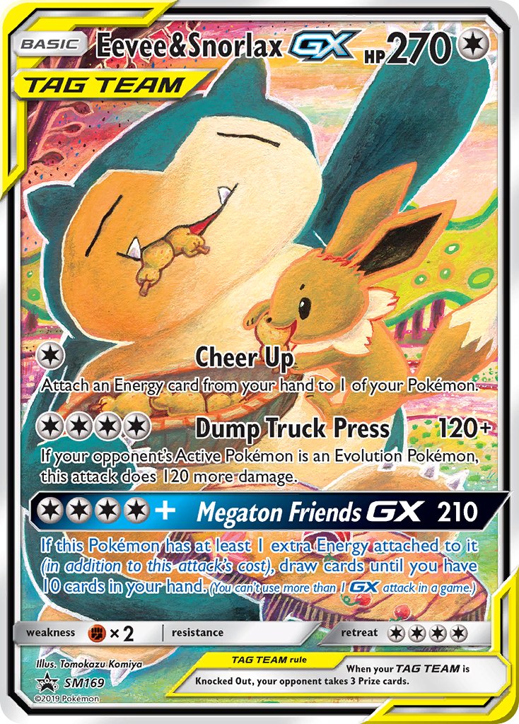 Eevee & Snorlax GX (SM169) [Sun & Moon: Black Star Promos] | Fandemonia Ltd