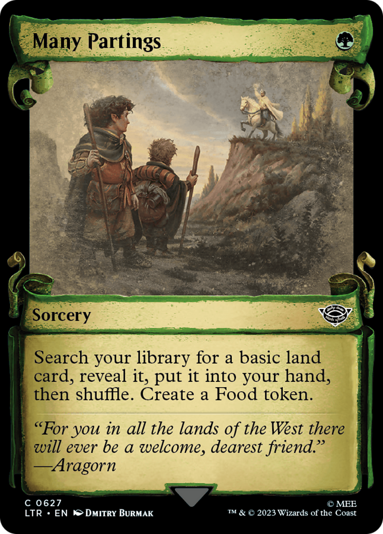 Many Partings [The Lord of the Rings: Tales of Middle-Earth Showcase Scrolls] | Fandemonia Ltd
