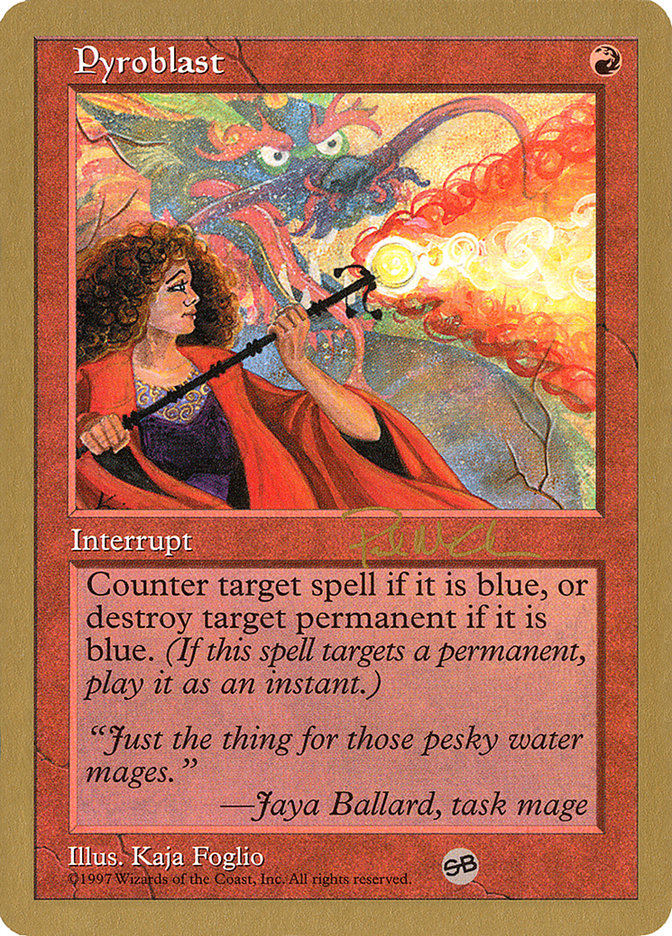 Pyroblast (Paul McCabe) (SB) [World Championship Decks 1997] | Fandemonia Ltd