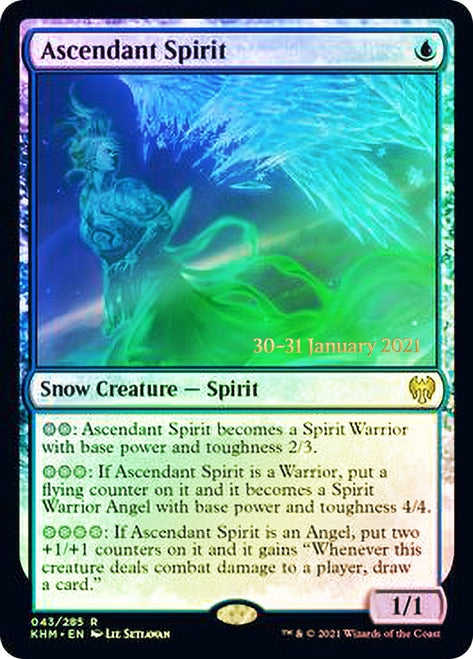 Ascendant Spirit  [Kaldheim Prerelease Promos] | Fandemonia Ltd