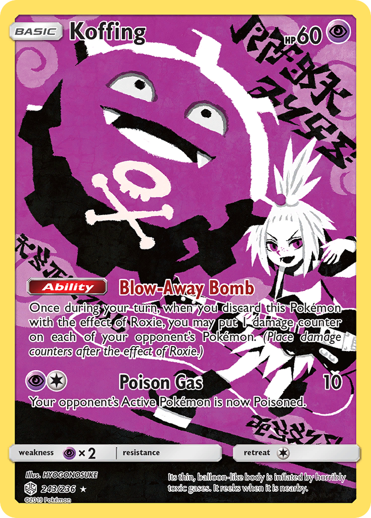 Koffing (243/236) [Sun & Moon: Cosmic Eclipse] | Fandemonia Ltd