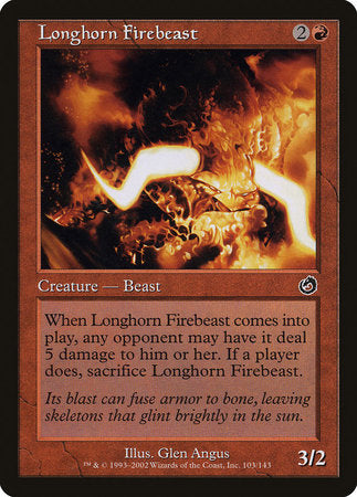 Longhorn Firebeast [Torment] | Fandemonia Ltd