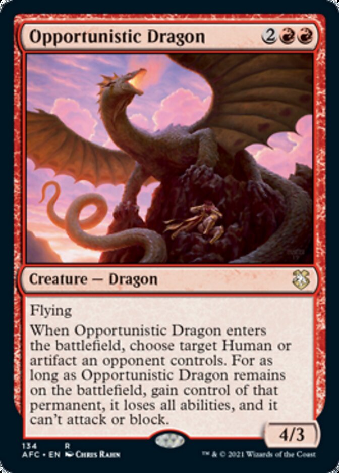 Opportunistic Dragon [Dungeons & Dragons: Adventures in the Forgotten Realms Commander] | Fandemonia Ltd