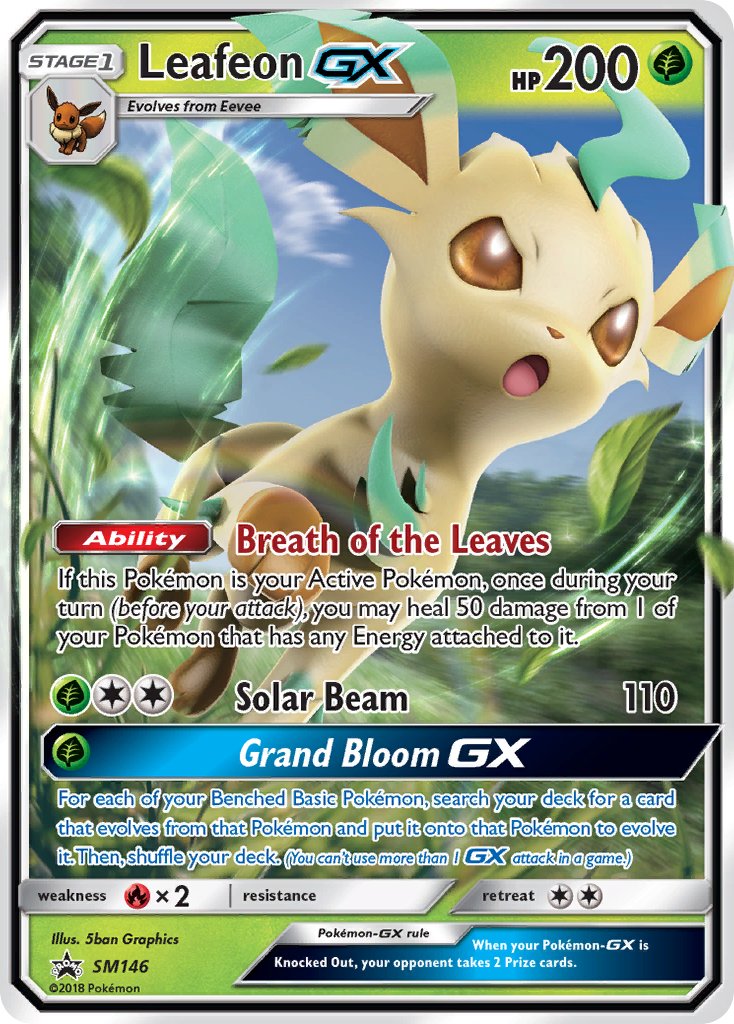 Leafeon GX (SM146) [Sun & Moon: Black Star Promos] | Fandemonia Ltd