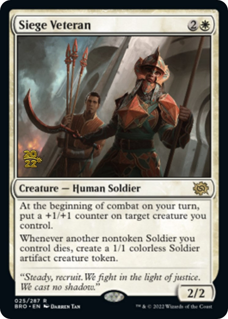 Siege Veteran [The Brothers' War: Prerelease Promos] | Fandemonia Ltd