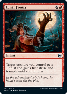 Lunar Frenzy [Innistrad: Midnight Hunt] | Fandemonia Ltd
