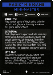 Mini-Master (Magic Minigame) [Commander Legends: Battle for Baldur's Gate Minigame] | Fandemonia Ltd