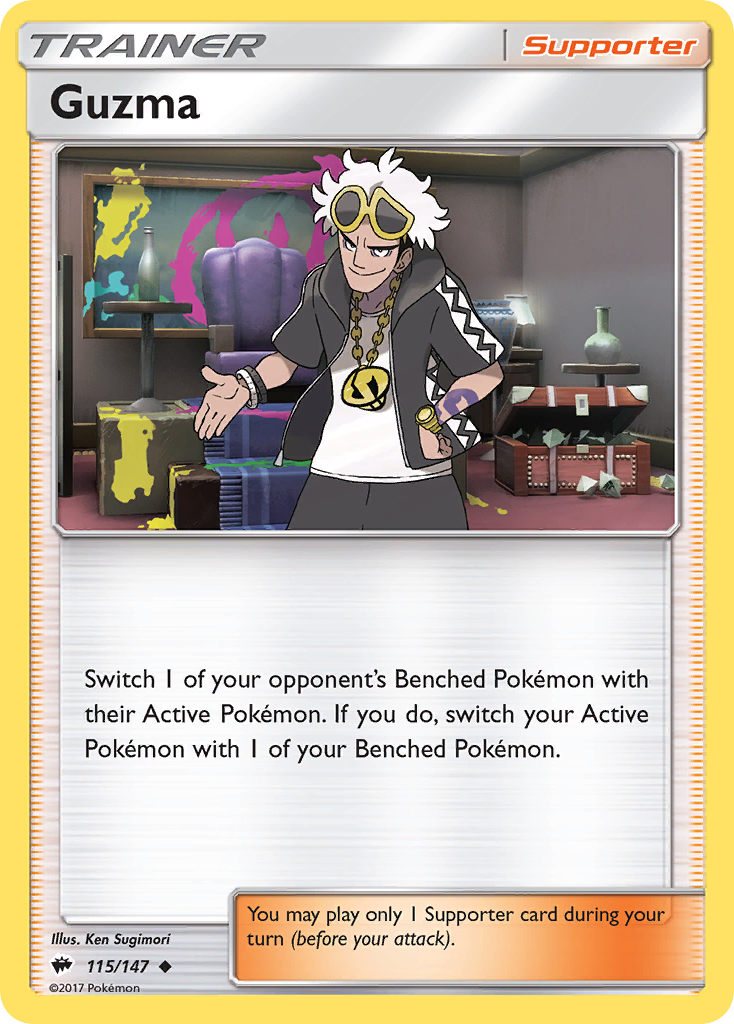 Guzma (115/147) [Sun & Moon: Burning Shadows] | Fandemonia Ltd