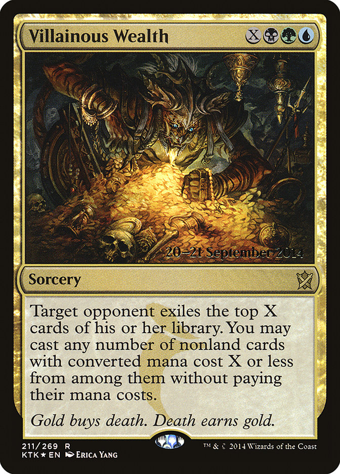 Villainous Wealth  [Khans of Tarkir Prerelease Promos] | Fandemonia Ltd