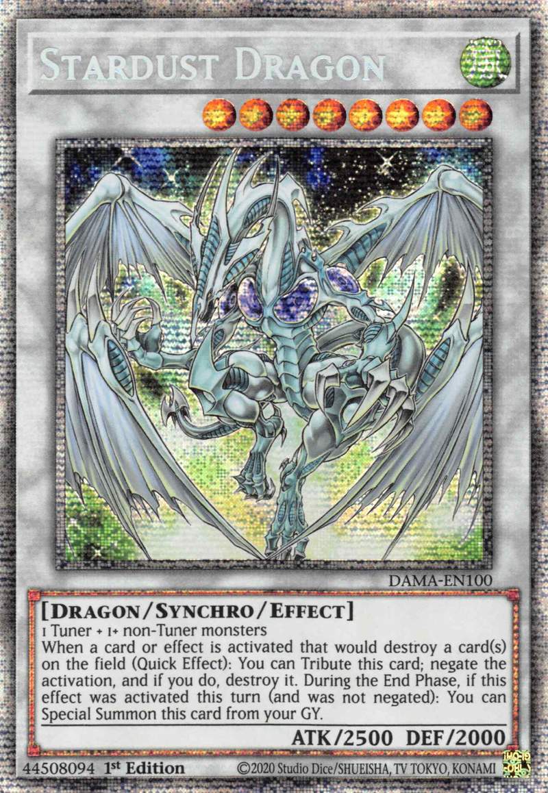 Stardust Dragon [DAMA-EN100] Starlight Rare | Fandemonia Ltd
