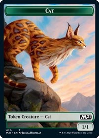Cat (020) // Soldier Double-sided Token [Core Set 2021 Tokens] | Fandemonia Ltd