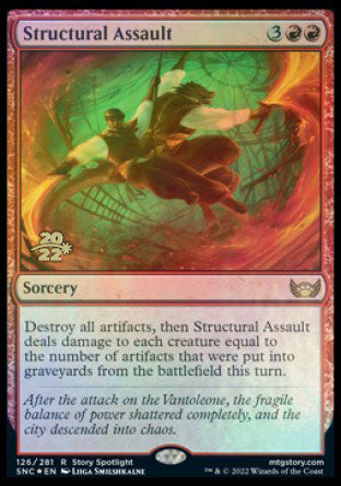 Structural Assault [Streets of New Capenna Prerelease Promos] | Fandemonia Ltd