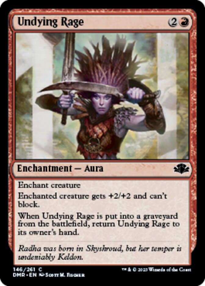 Undying Rage [Dominaria Remastered] | Fandemonia Ltd