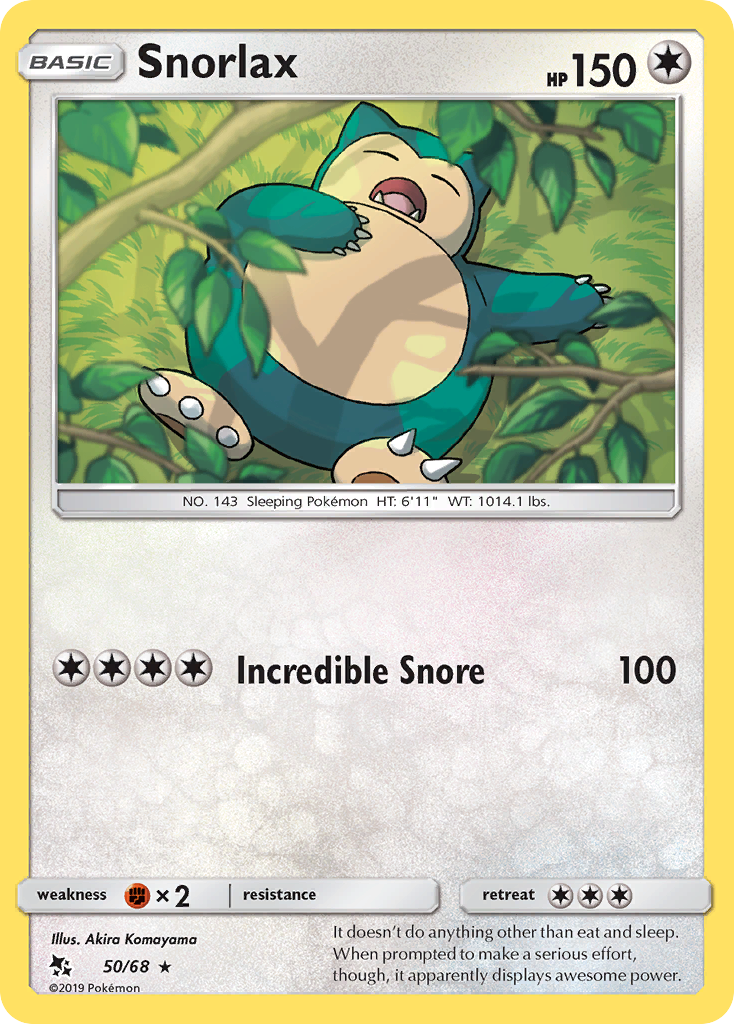 Snorlax (50/68) [Sun & Moon: Hidden Fates] | Fandemonia Ltd