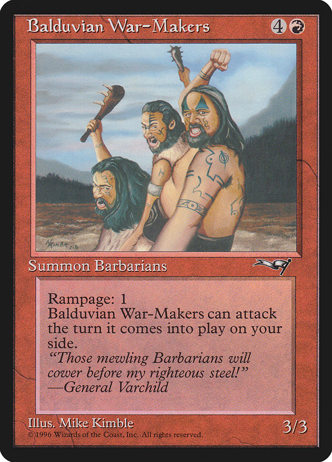 Balduvian War-Makers (Treeline Background) [Alliances] | Fandemonia Ltd