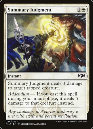 Summary Judgment [Ravnica Allegiance] | Fandemonia Ltd