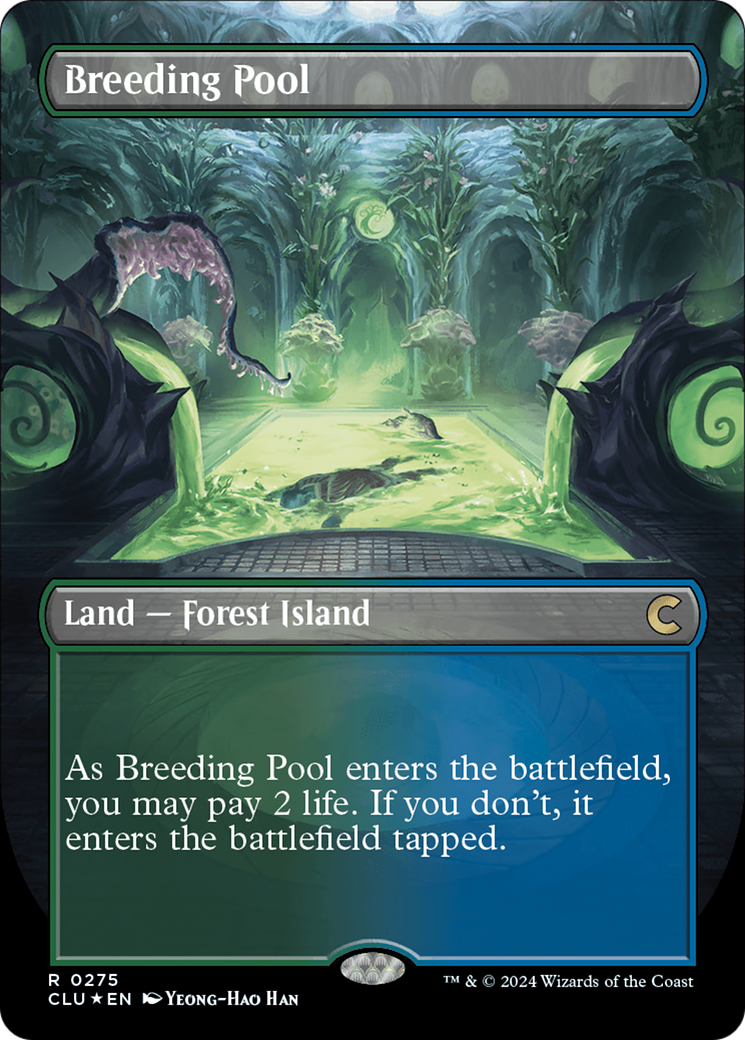 Breeding Pool (Borderless) [Ravnica: Clue Edition] | Fandemonia Ltd