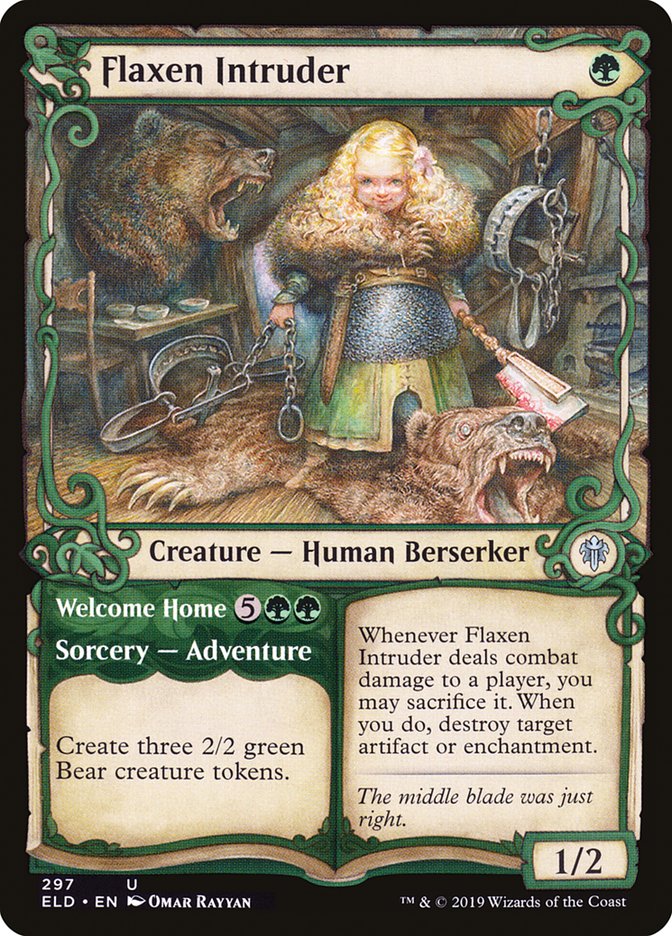 Flaxen Intruder // Welcome Home (Showcase) [Throne of Eldraine] | Fandemonia Ltd