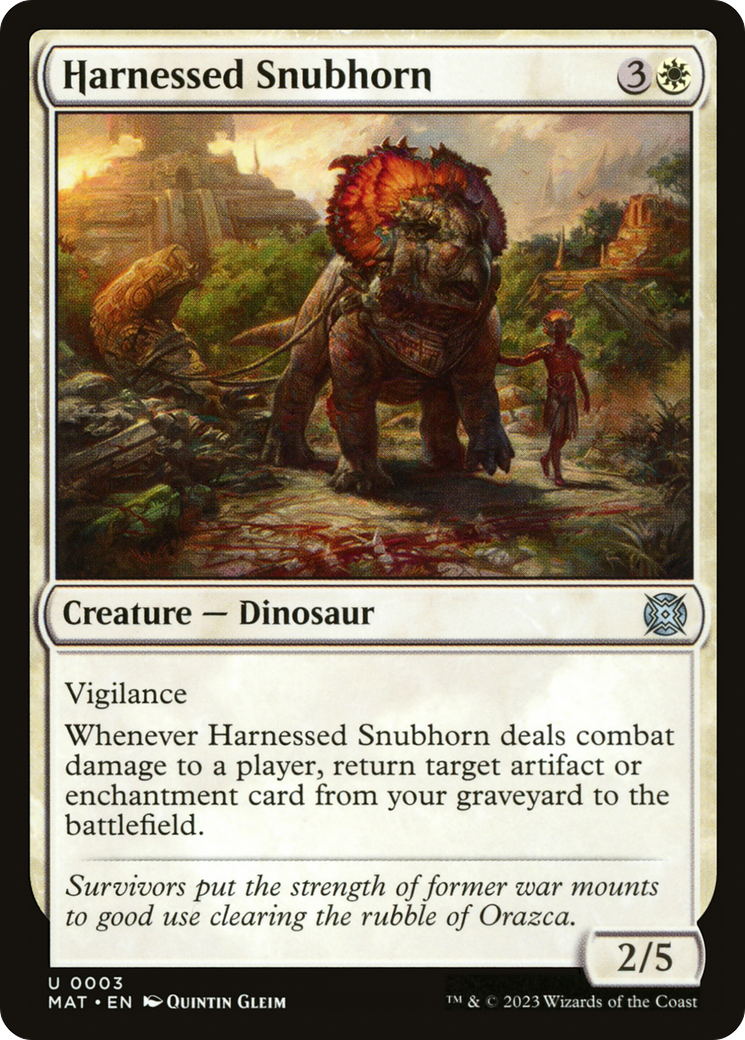 Harnessed Snubhorn [March of the Machine: The Aftermath] | Fandemonia Ltd