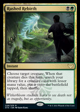 Rushed Rebirth [Strixhaven: School of Mages] | Fandemonia Ltd