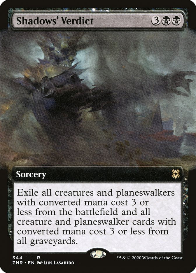 Shadows' Verdict (Extended Art) [Zendikar Rising] | Fandemonia Ltd