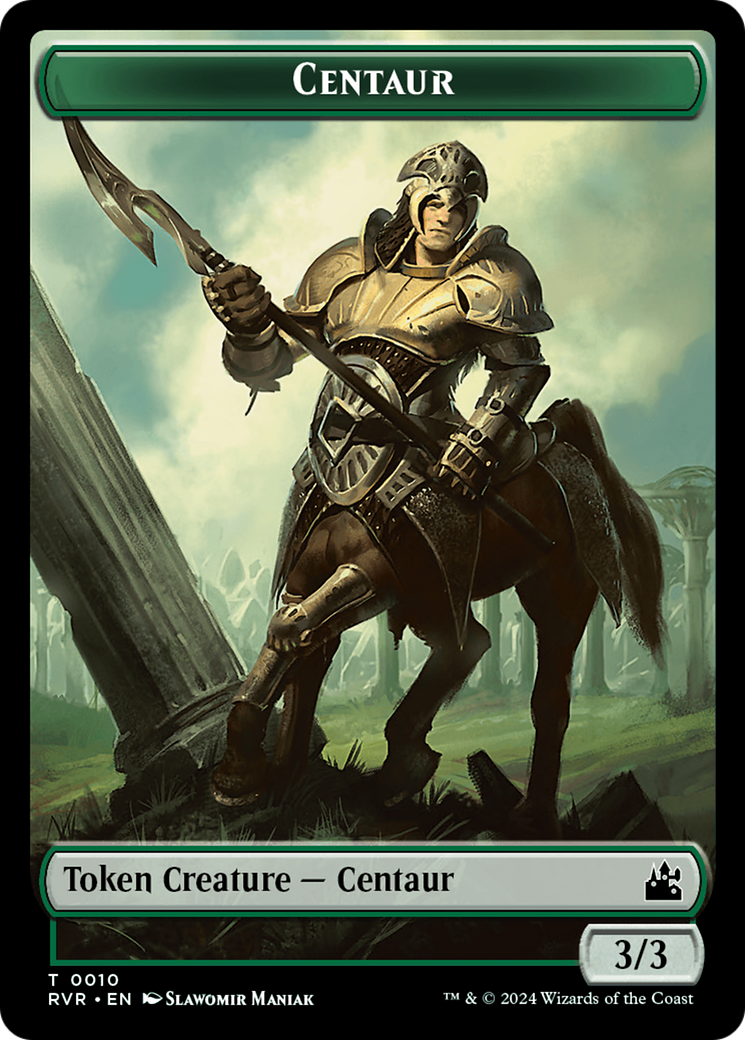 Goblin (0008) // Centaur Double-Sided Token [Ravnica Remastered Tokens] | Fandemonia Ltd