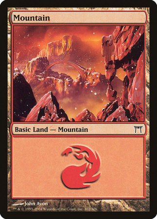 Mountain (302) [Champions of Kamigawa] | Fandemonia Ltd