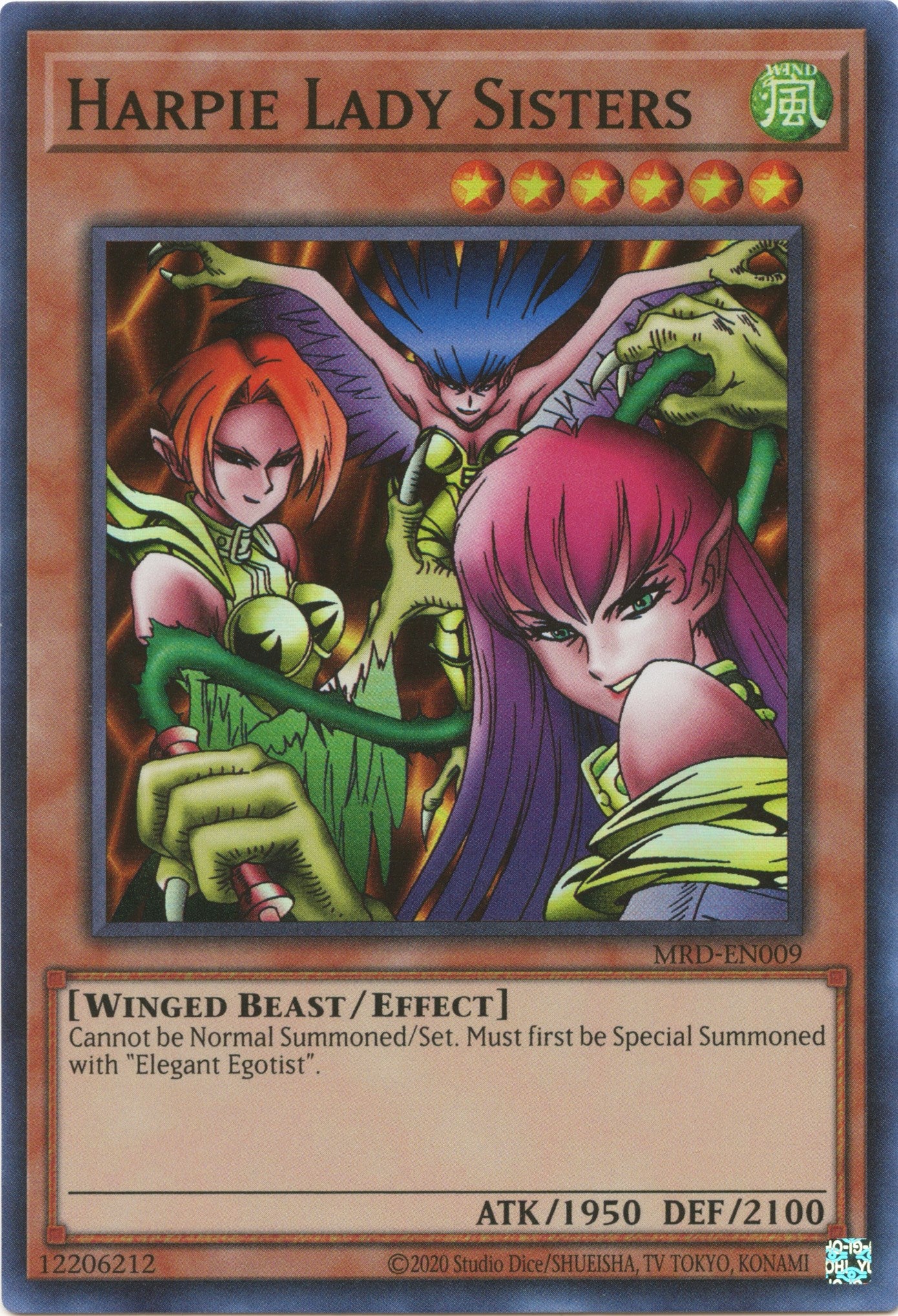 Harpie Lady Sisters (25th Anniversary) [MRD-EN009] Super Rare | Fandemonia Ltd