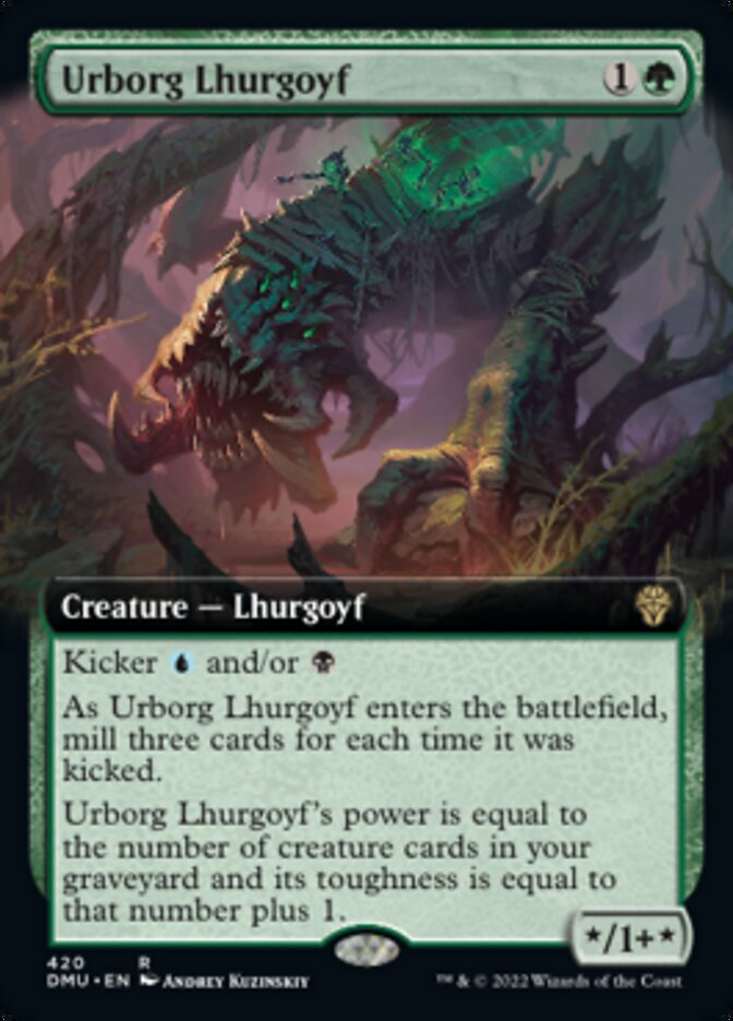 Urborg Lhurgoyf (Extended Art) [Dominaria United] | Fandemonia Ltd