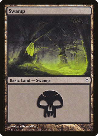 Swamp (171) [New Phyrexia] | Fandemonia Ltd