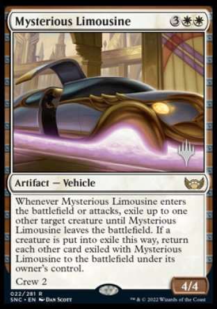Mysterious Limousine (Promo Pack) [Streets of New Capenna Promos] | Fandemonia Ltd