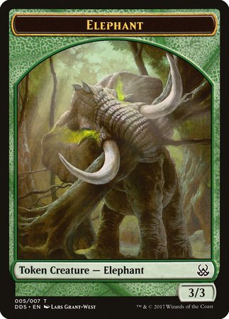 Elephant Token [Duel Decks: Mind vs. Might Tokens] | Fandemonia Ltd