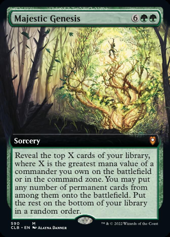 Majestic Genesis (Extended Art) [Commander Legends: Battle for Baldur's Gate] | Fandemonia Ltd