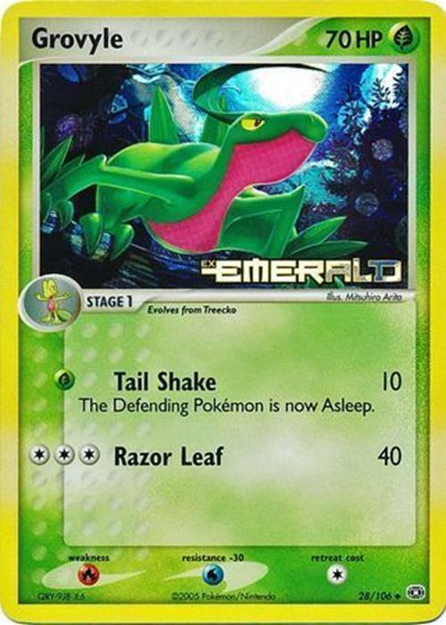 Grovyle (28/106) (Stamped) [EX: Emerald] | Fandemonia Ltd