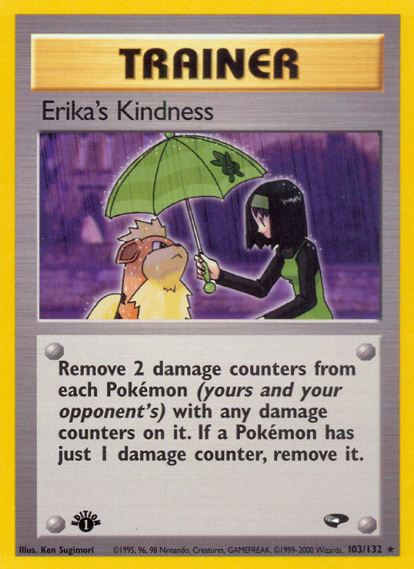 Erika's Kindness (103/132) [Gym Challenge 1st Edition] | Fandemonia Ltd